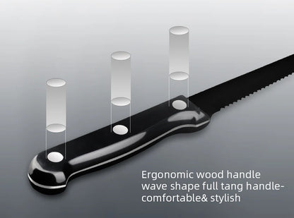 30pcs Black Dinnerware Set