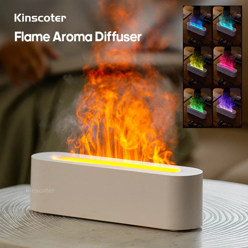 Essential Oil Aroma Diffuser Flame Flame Humidifier