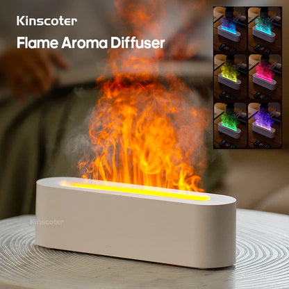 Essential Oil Aroma Diffuser Flame Flame Humidifier