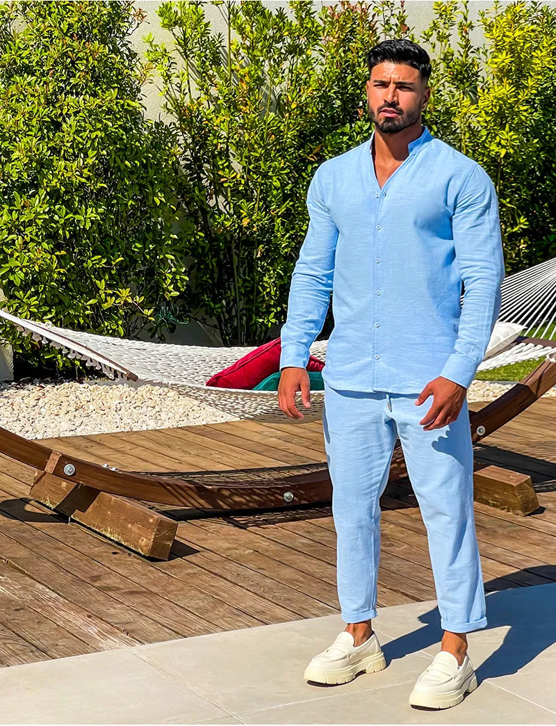 Men's new casual suit long-sleeve