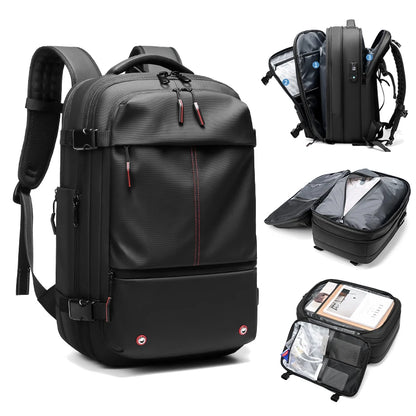 Business Backpack For Travel - 17 inch Laptop with vacuum compression