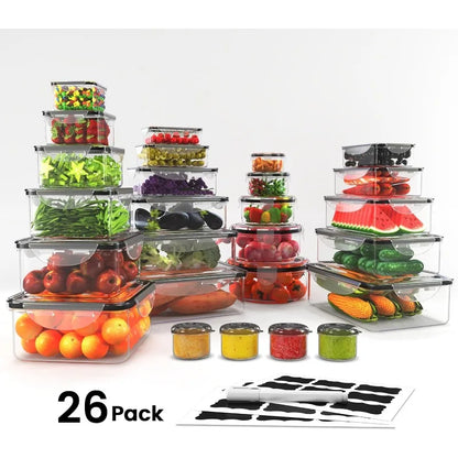 70 Pack Large Food Storage Containers with Lids
