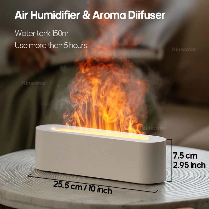 Essential Oil Aroma Diffuser Flame Flame Humidifier