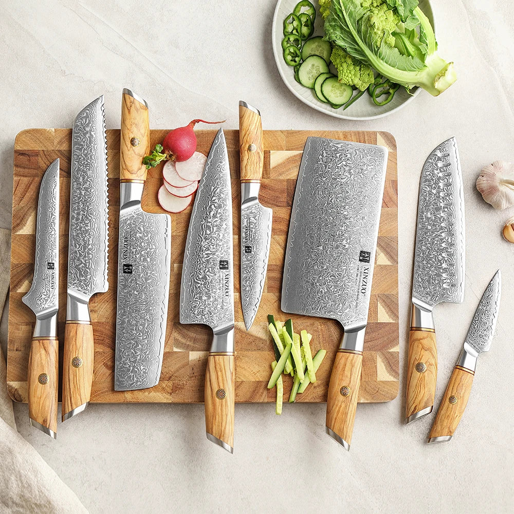 Kitchen Knife Set 73 Layers Custom Damascus