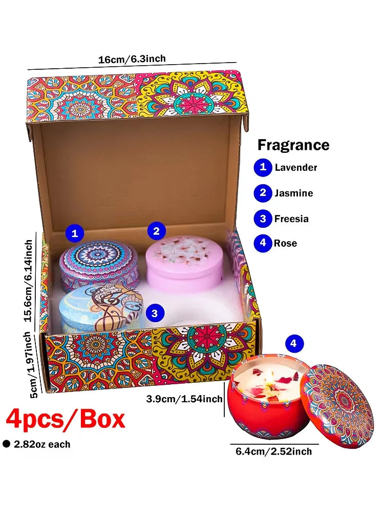 4pcs Scented Candle Set