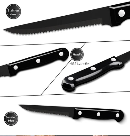 30pcs Black Dinnerware Set