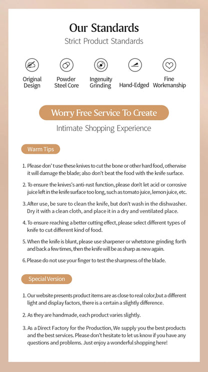 Kitchen Knife Set 73 Layers Custom Damascus