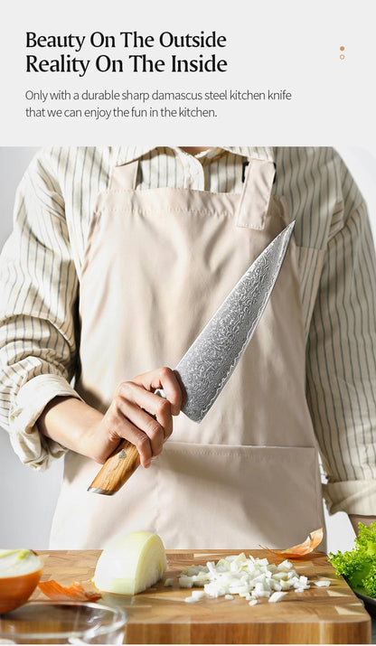 Kitchen Knife Set 73 Layers Custom Damascus