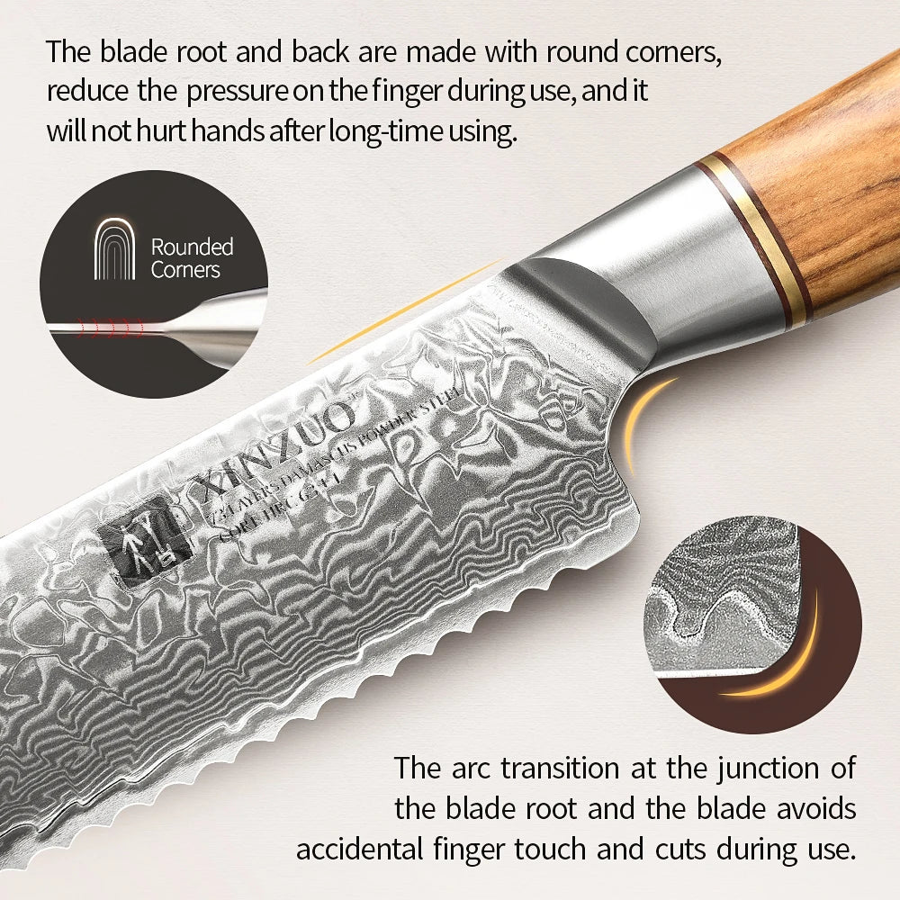 Kitchen Knife Set 73 Layers Custom Damascus