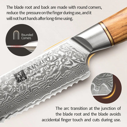 Kitchen Knife Set 73 Layers Custom Damascus