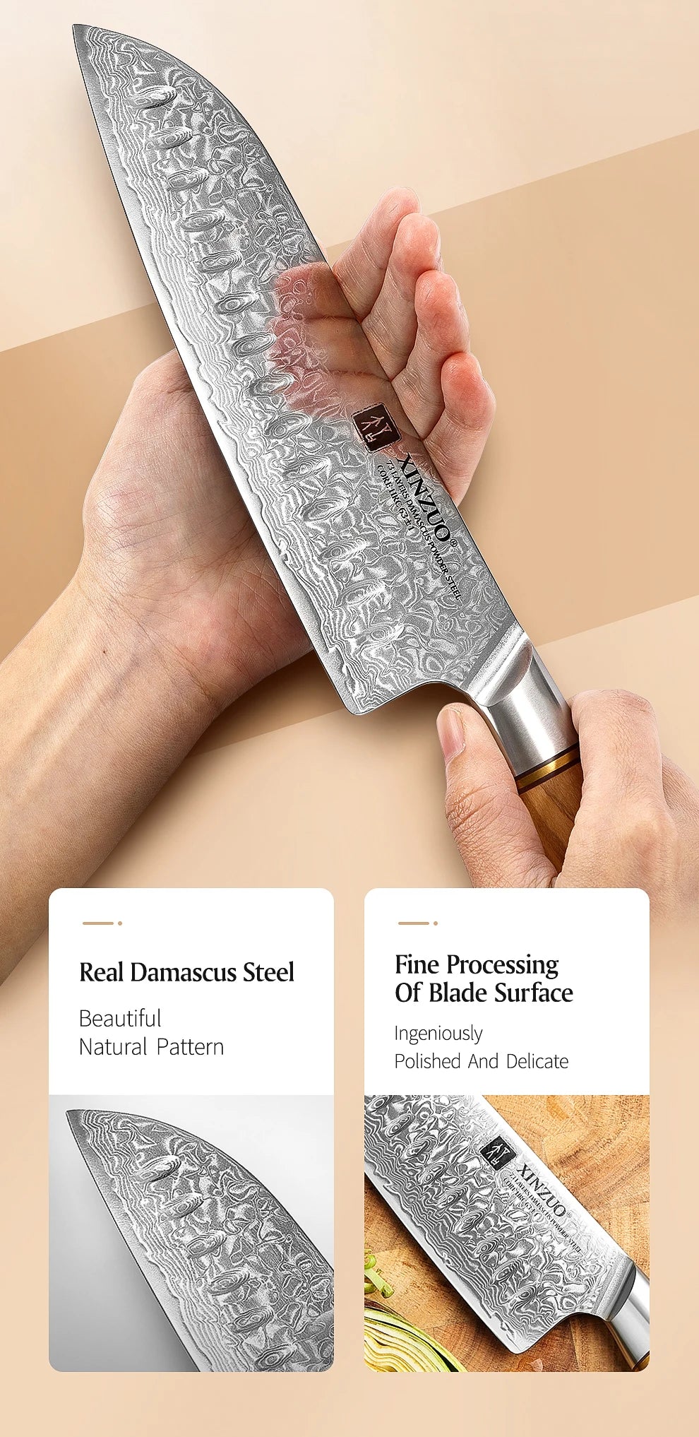 Kitchen Knife Set 73 Layers Custom Damascus