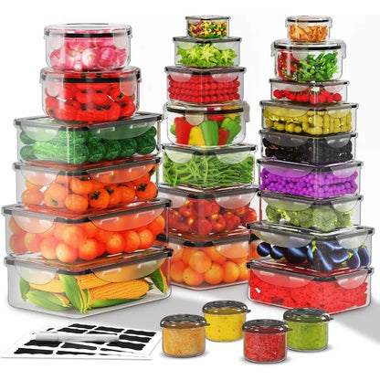 70 Pack Large Food Storage Containers with Lids