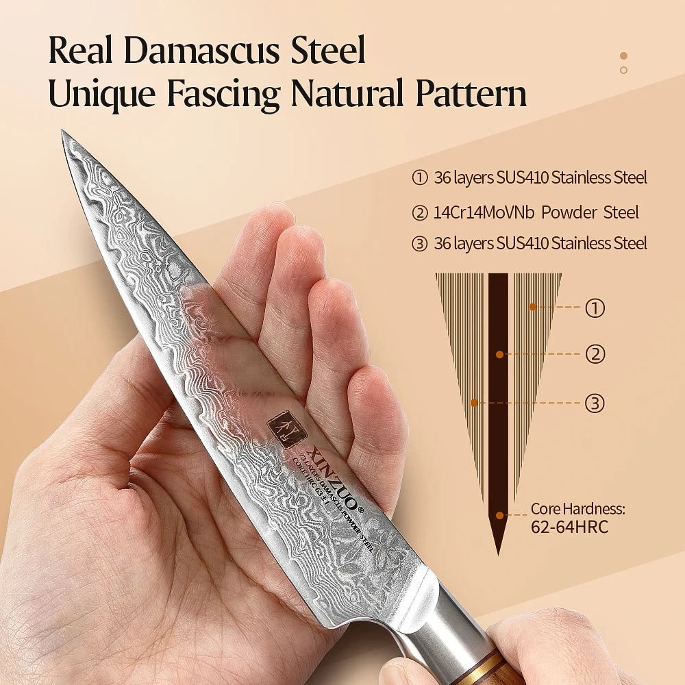 Kitchen Knife Set 73 Layers Custom Damascus