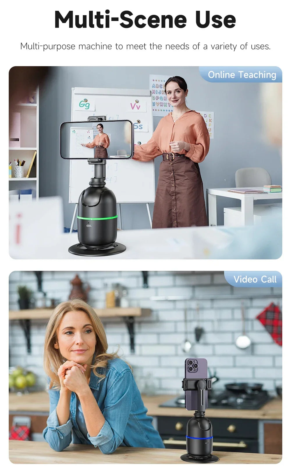 Automatic Facial Tracking with 360 ° Rotation